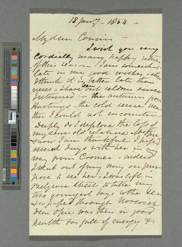 Thompson, Margaret (Alderson). Letters to Catharina M. Briggs