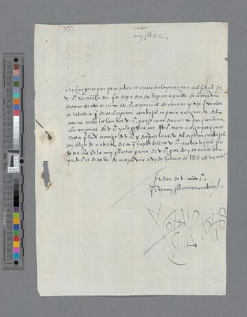 Alexo Rodriguez letter to Alonso de Villacorta