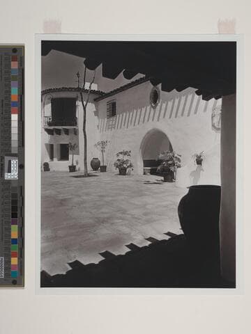 Matted photographs, residences