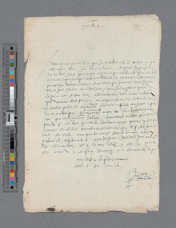 Pedro de Villanueva letter to Gonzalo Pizarro