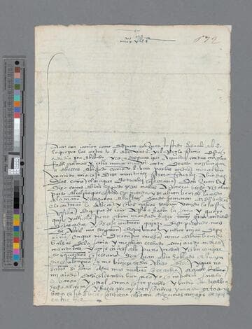 Bartolomé de Villalobos letter to Gonzalo Pizarro