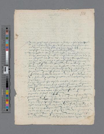 Pedro de Soria letter to Gonzalo Pizarro