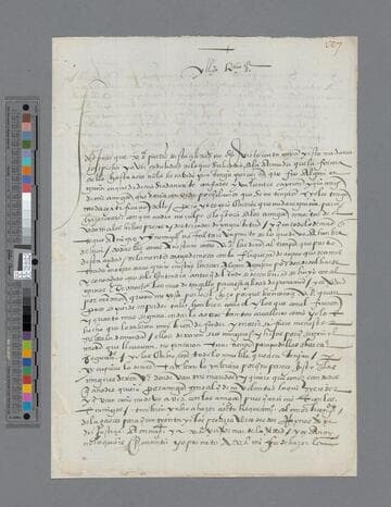 Gonzalo Pizarro letter to Jerónimo de Loaysa, Bishop