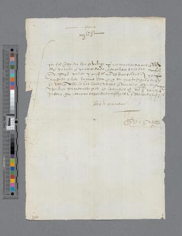 Gonzalo Pizarro letter to Alonso de Mercadillo