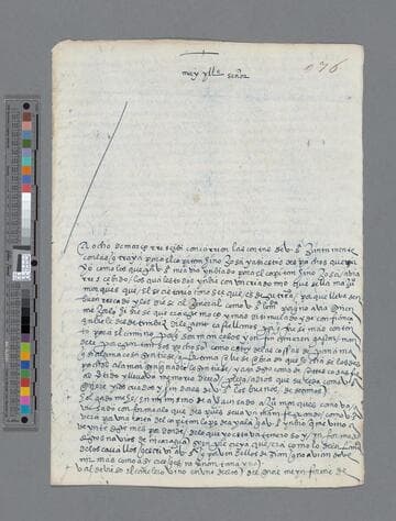 Bartolomé de Villalobos letter to Gonzalo Pizarro