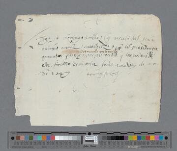 Domingo Sanchez document to Antonio Muñoz: Reciept