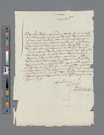 Gonzalo Pizarro letter to Francisco Martín