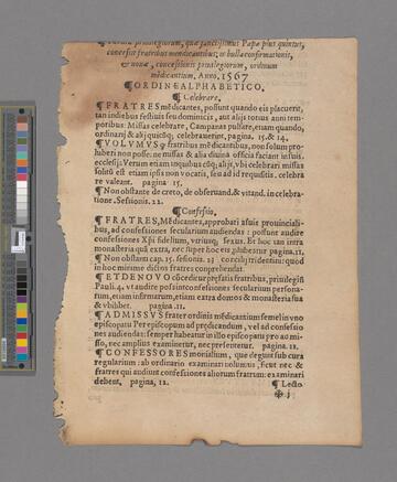 Tabula priuilegiorum, quæ sanctissimus Papa pius quintus, concessit fratribus mendicantibus: in bulla confirmationis, & nouæ, concessionis priuilegiorum, ordinum me[n]dicantium. Anno. 1567