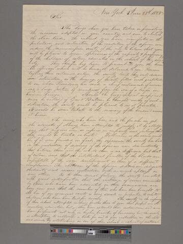 Colman?, Cadwallader D. Letter to Thomas Clarkson