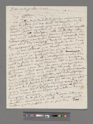 Gregoire, [Henri, Constitutional Bp. Of] Blois.  Letter to (see note)*