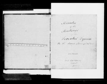 Minutes of the meetings of the Seventies Lyceum for the Second Municipal Ward, James Bond, clerk, Great Salt Lake City, Deseret [microform]: 1851-1852