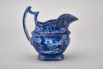 La Fayette at Benjamin Franklin's Tomb Tea Service: Creamer