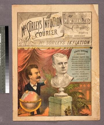 M.W. Hanley's Company presenting Edward Harrigan's latest New York success McSorley's Inflation