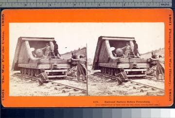 1171. Railroad battery before Petersburg