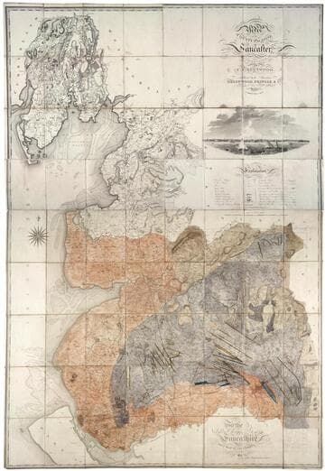 Map of the county palatine of Lancaster : from an actual survey made in the year 1818 / by C. Greenwood