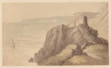 A Ruined Tower on a Sea Coast