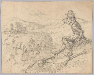 Vagabond Watching a Country Dance