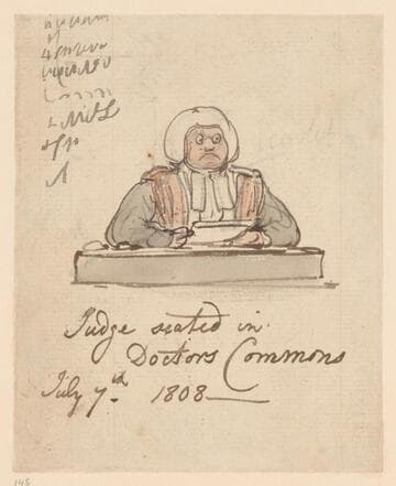 A Judge Seated in Doctors' Commons