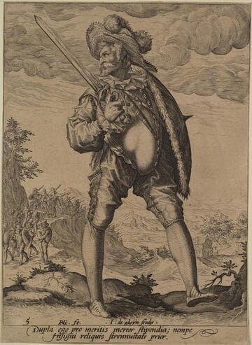 Soldier Armed with Broadsword and Shield