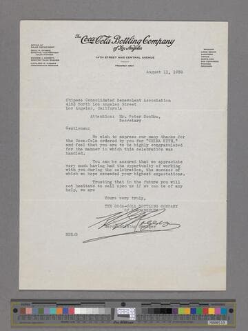 Letter from Haviland G. Rogers to Peter SooHoo