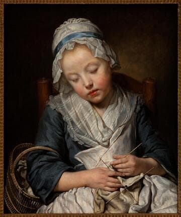 Young Knitter Asleep