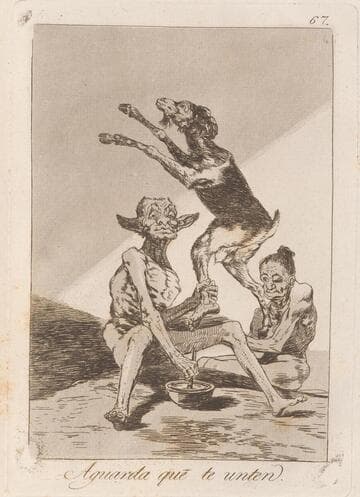 That certainly is being able to read (Esto si que es leer), Plate 29 from Los Caprichos