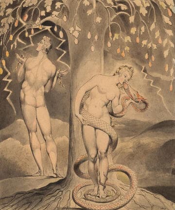 Illustration 9 to Milton's "Paradise Lost": The Temptation and Fall of Eve