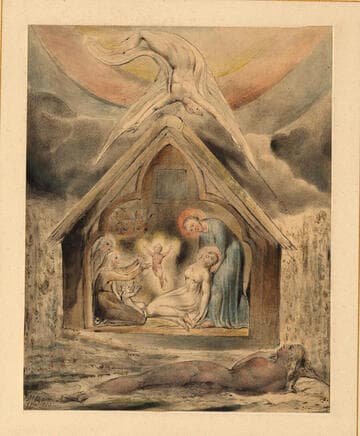Illustration 1 to Milton's "On the Morning of Christ's Nativity": The Descent of Peace