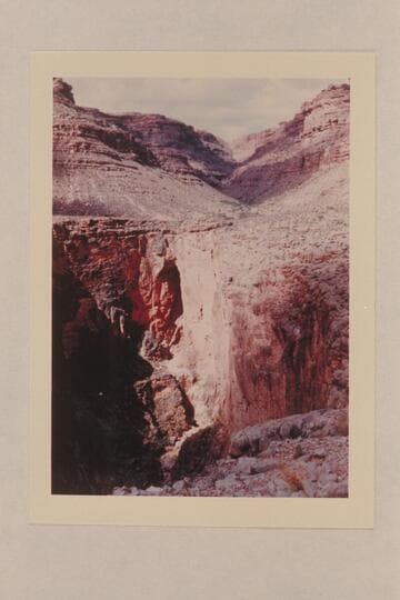 Keyhole Arch; spring above in canyon. Sinyala Fault; tributary of 150 Mile Canyon