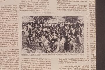 U. S. Commission (Powell at left) meeting with Indians