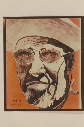 Dock Marston.  Painting by Ed Olsen, member of the crew of the Grand Canyon Cruise of 1942, July