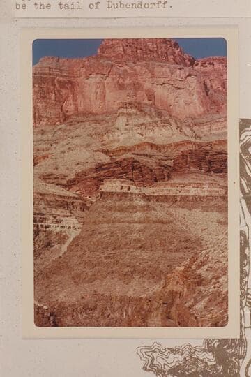 Wall at left bank in Grand Canyon opposite the mouth of Stone Creek. Mile 131 3/4