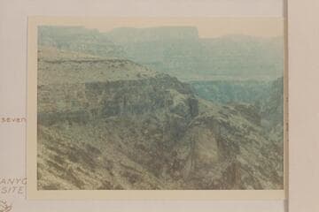 The break in the Tapeats providing escape from the inner gorge at 234 Mile Rapid and probable route used by Ervin in 1931