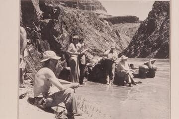 The stop for lunch above Crystal Creek: Cutler; Sanderson; Beer; Atherton; Desloge
