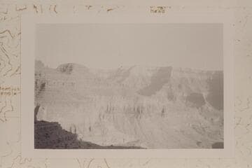 Tower of Set and South Rim looking south from Ra-Osiris Saddle across head of 94 Mile Creek
