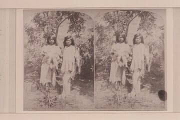 [print from a stereo] A Ai Nu Ints.  The Little Hunter and his Sweetheart