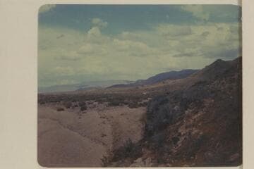 Valley at foot of Grand Wash Cliffs.  From Highway 66
