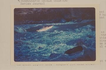 The "Rapid Eater" of the Don Smith-Anchor Boat party attempting an up run of Vulcan Rapid