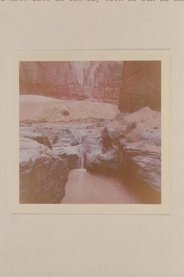 Pool in Nasja Creek a quarter mile above the dropoff and about a mile from the mouth.  The photo was made late in the day with no sun in the gorge