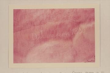 D. Julien 16 Mai 1836--inscription at beginning of Bowknot Bend