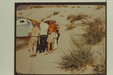 Concentration on River matters. Sandy Point; Lake Mead. The Park boat in the background