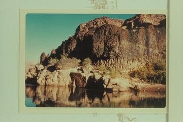 The Lava Cliff opposite the mouth of Spencer Canyon