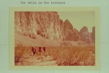 Approaching the spring in Meriwitica Canyon.  The Bells in the distance