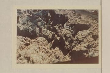 Junction of Bridge Creek with Aztec Creek. Bridge Creek enters left center, Aztec Creek enters from left of top center