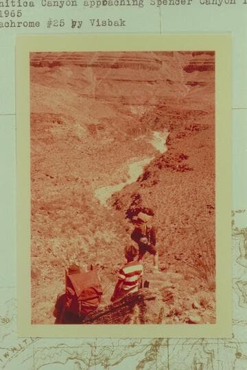 In Meriwitica Canyon approaching Spencer Canyon in distance