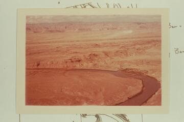 Green River from Mile 113.2 to Mile 111.4. The cold water geyser is left center