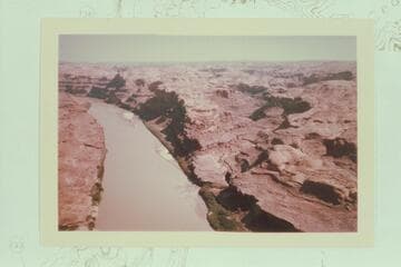 Up river from top of Tapestry Wall, Cedar Canyon at right