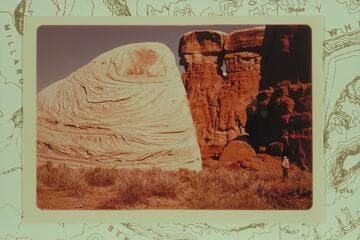 Embayment at Valentine Bottom. Carrol Lambeth at right