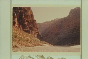 Down from Mile 209.2 showing the lower end of the island at right