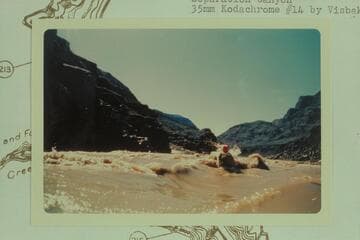 Down at Three Springs Rapid. Float trip from Mile 207 to Separation Canyon